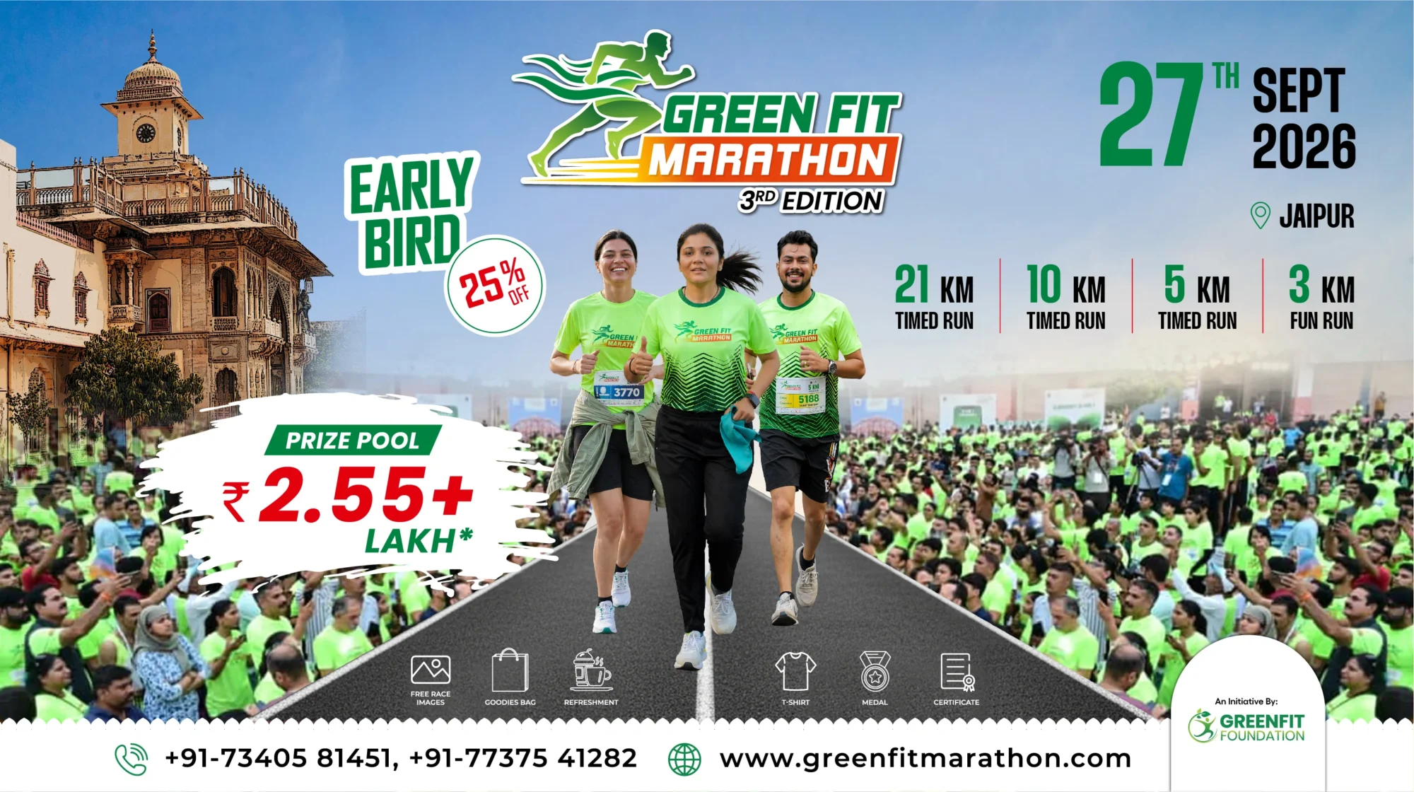 Ad Copy - Townscript 02.09.2026 AADHAR PRIME GREENFIT MARATHON 2026 (3rd Edition)